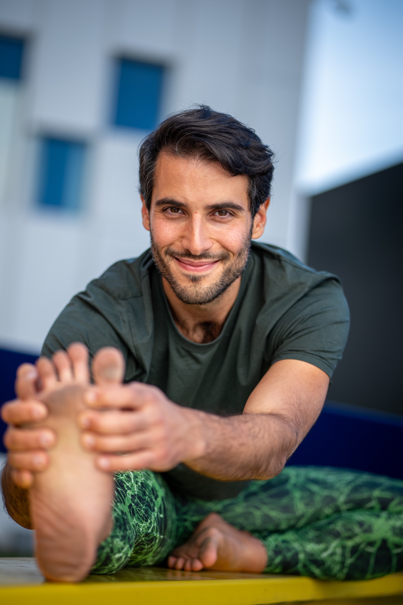 Portrait of Ilias Kousis, co-director of the 2027 yoga teacher training